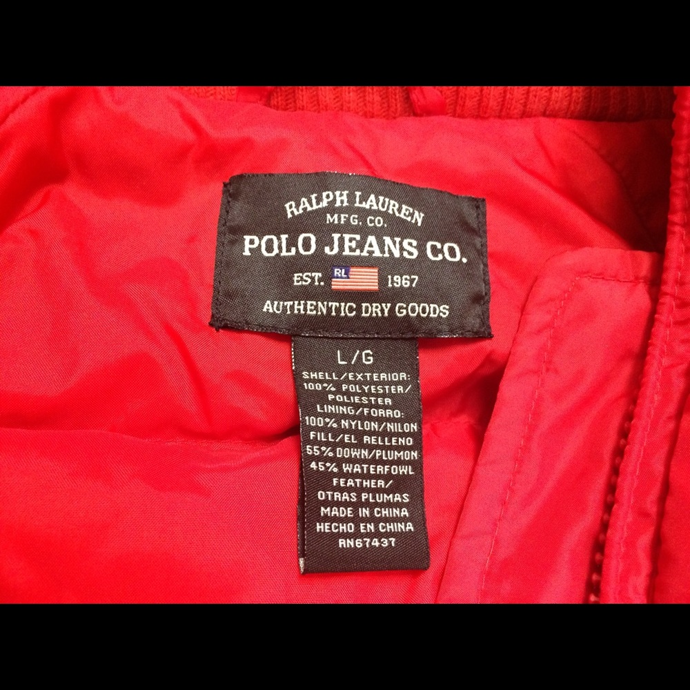 Polo Ralph Lauren Women’s Hooded Puffer Large - Picture 5 of 8